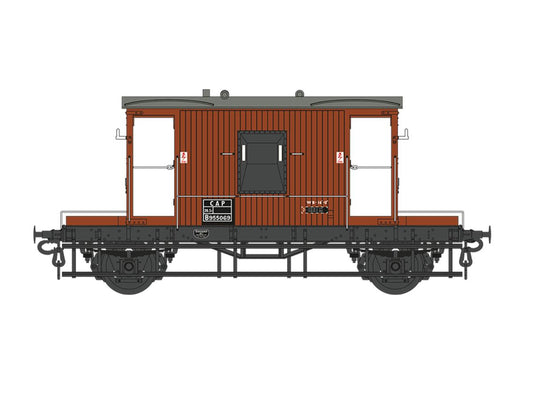 Dapol 20t Brake Van CAP BR Bauxite B955069 DA7F-200-020 O Gauge