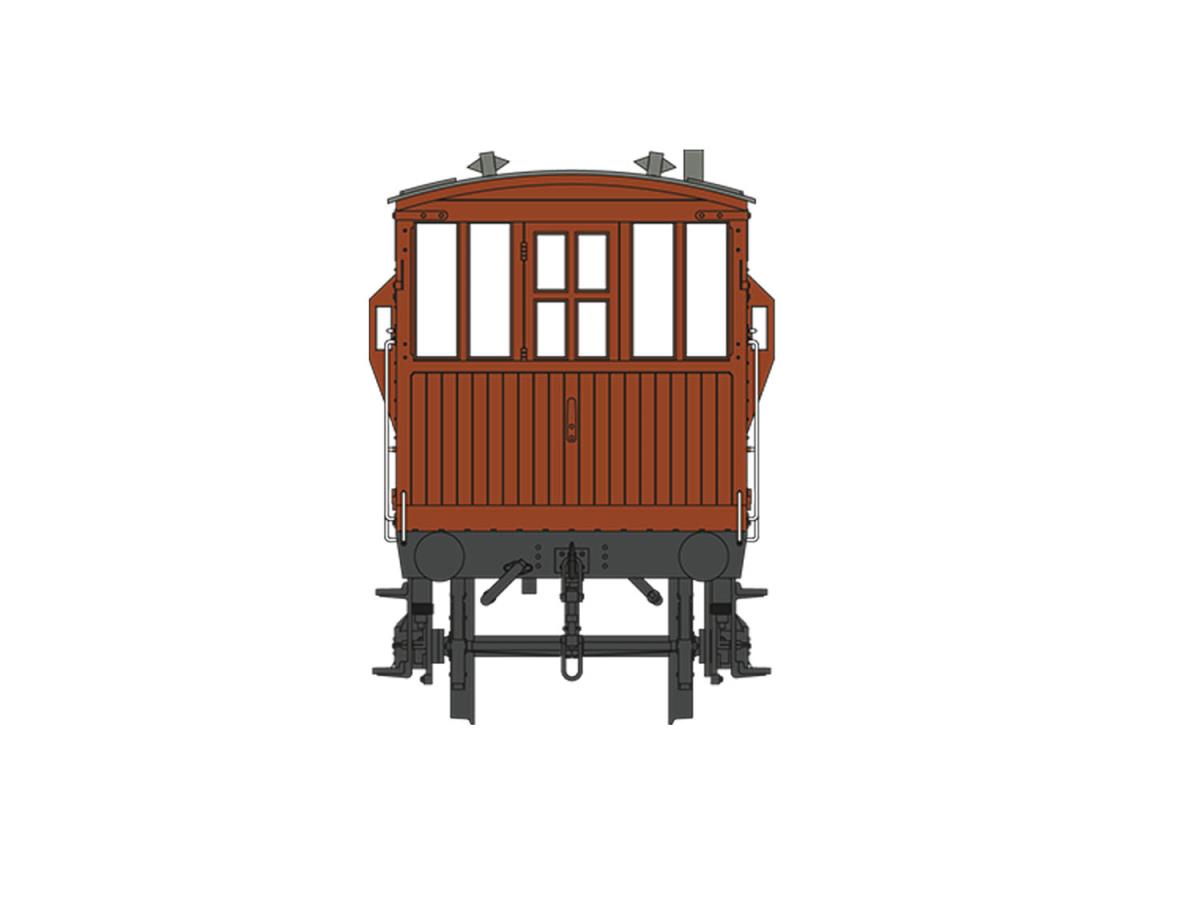 Dapol 20t Brake Van BR Bauxite Unnumbered DA7F-200-027 O Gauge