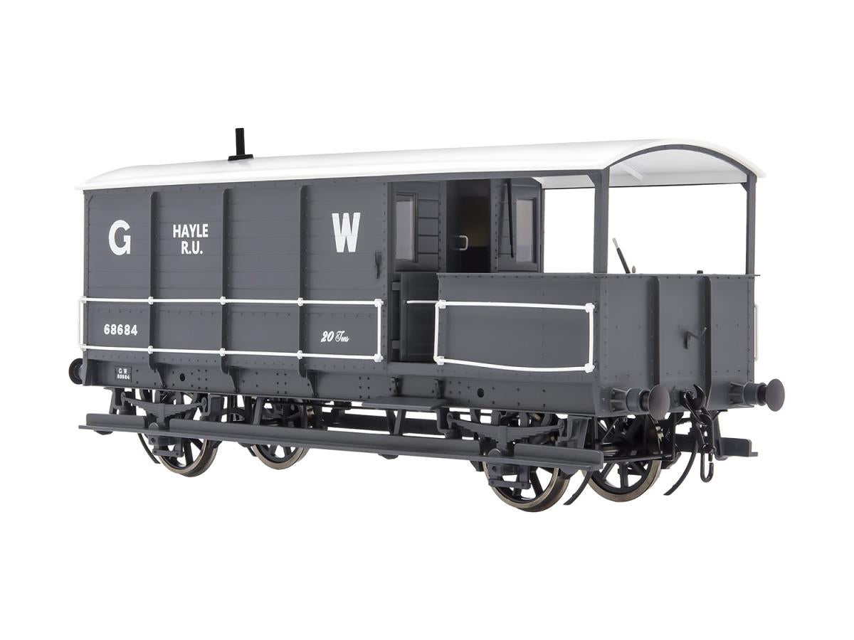 Dapol Toad 20t Brake Van (Diagram AA15) GWR Grey 68684 DA7F-300-002 O Gauge