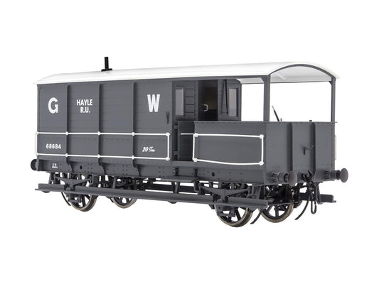 Dapol Toad 20t Brake Van (Diagram AA15) GWR Grey 68684 DA7F-300-002 O Gauge
