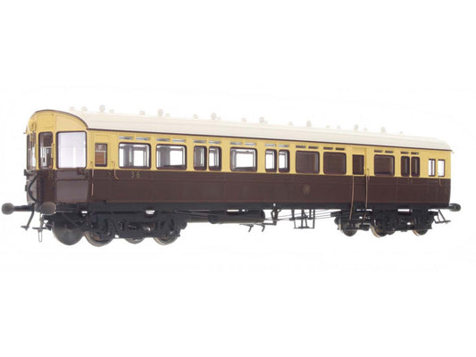 Dapol Autocoach GWR Shirtbutton 36 Chocolate/Crm Lit (DCC-Sound) DA7P-004-012S O Gauge