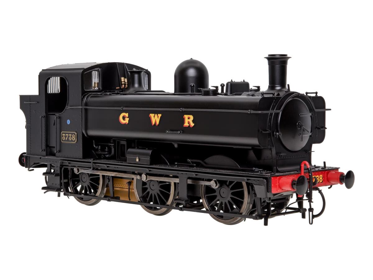 Dapol 87xx Pannier GWR Black 3738 (DCC-Sound) O Gauge 7S-007-019S