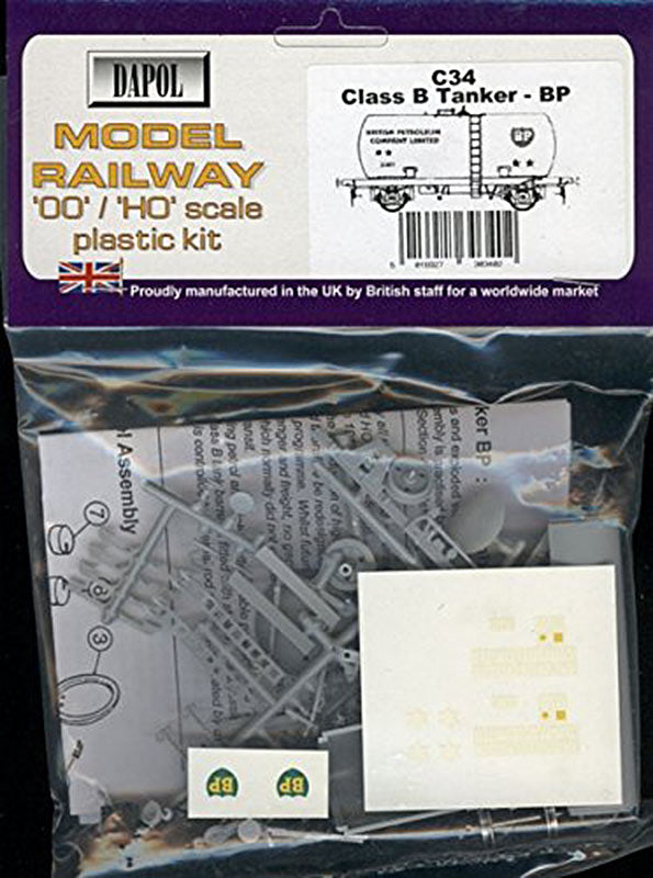 Dapol Kitmaster 20t BP Tank Wagon Kit OO Gauge DAC034