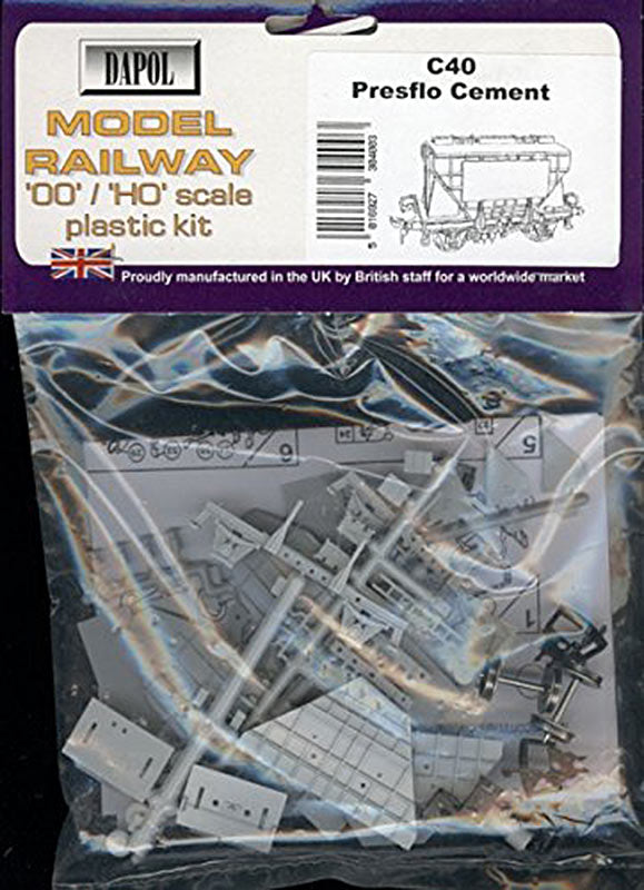 Dapol Kitmaster Presflo Cement Wagon Kit OO Gauge DAC040