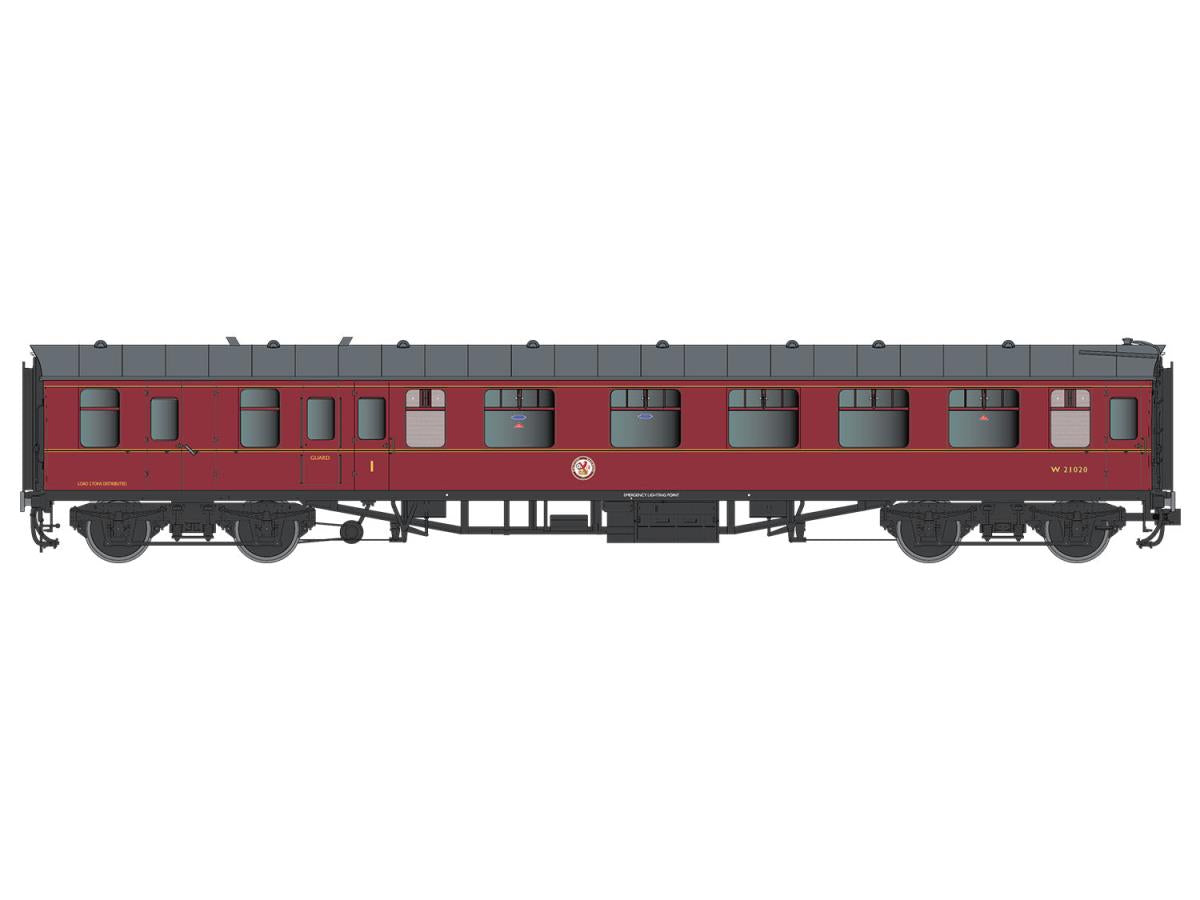Lionheart BR Mk1 BCK W21020 BR Maroon (DCC-Fitted) DALHT7P-002-001D O Gauge