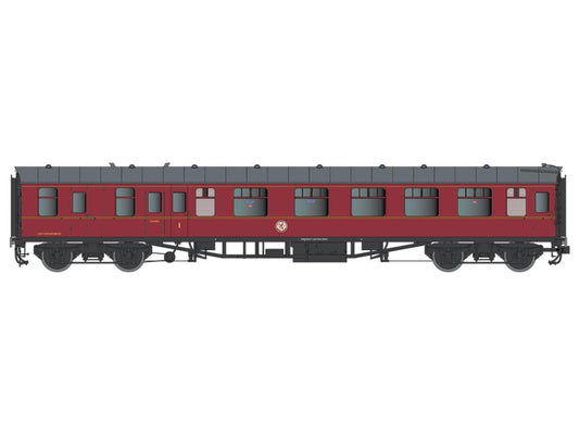 Lionheart BR Mk1 BCK M21025 BR Maroon DALHT7P-002-003 O Gauge