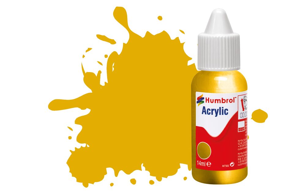 Humbrol No.16 Gold - Metallic Acrylic Paint 14ml DB0016