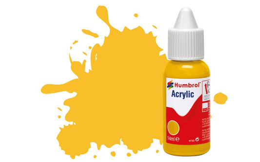 Humbrol No.24 Trainer Yellow - Matt Acrylic Paint 14ml DB0024