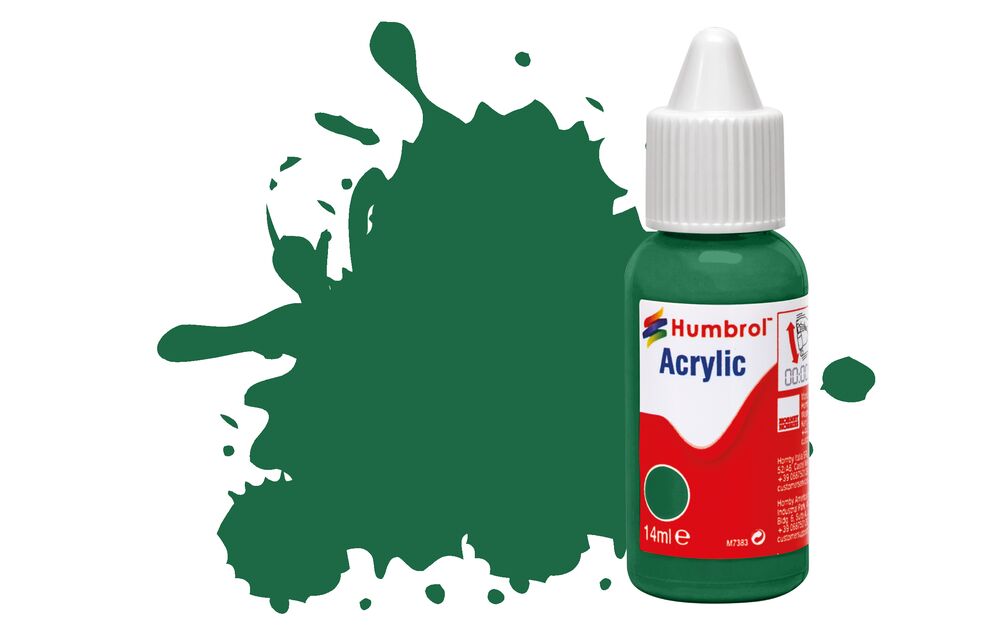 Humbrol No.30 Dark Green - Matt Acrylic Paint 14ml DB0030