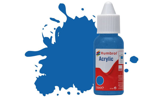 Humbrol No.52 Baltic Blue Metallic Acrylic Paint 14ml DB0052