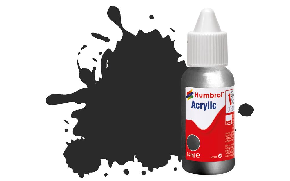 Humbrol No.53 Gunmetal - Metallic Acrylic Paint 14ml DB0053