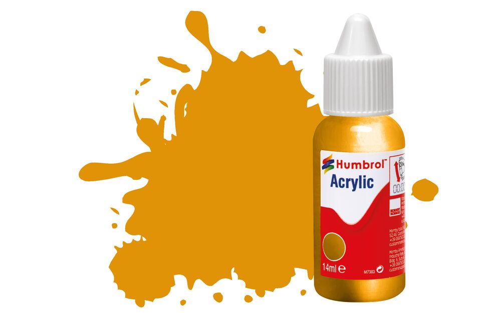 Humbrol No.54 Brass - Metallic Acrylic Paint 14ml DB0054