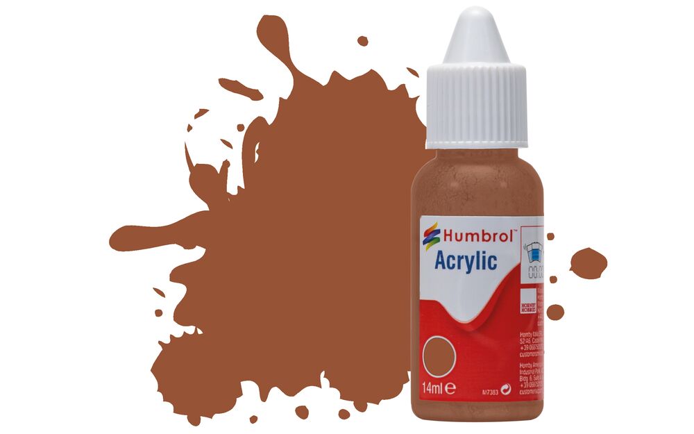Humbrol No.70 Brick Red Matt Acrylic Paint 14ml DB0070