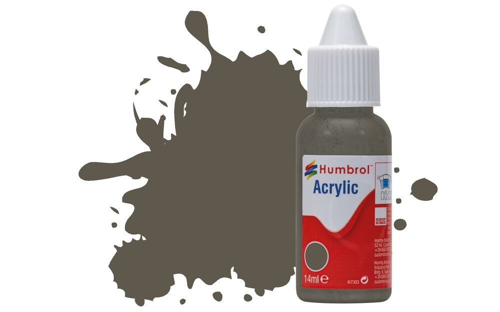 Humbrol No.75 Bronze Green Matt Acrylic Paint 14ml DB0075