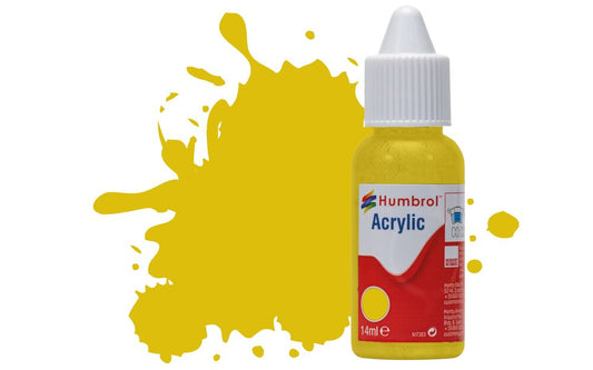 Humbrol No.81 Pale Yellow Matt Acrylic Paint 14ml DB0081