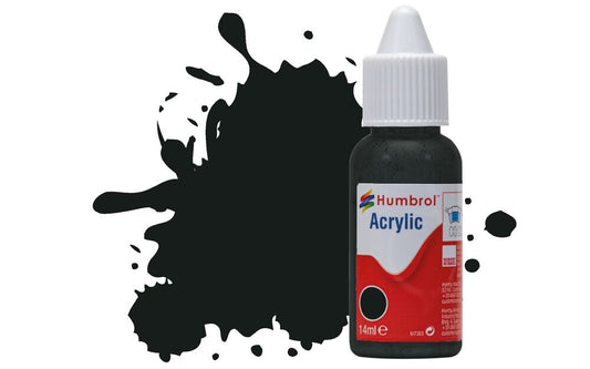 Humbrol No.91 Black Green Matt Acrylic Paint 14ml DB0091