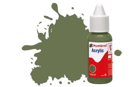 Humbrol No.102 Army Green - Matt Acrylic Paint 14ml DB0102