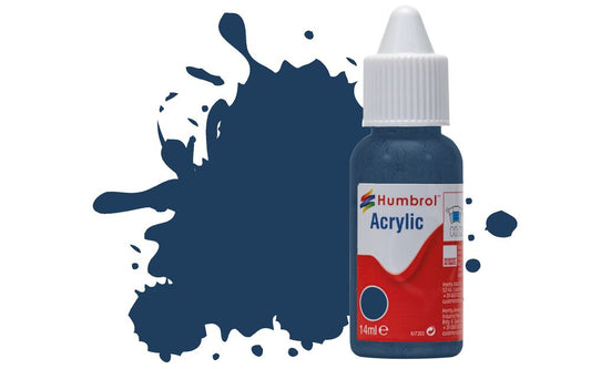 Humbrol No.104 Oxford Blue Matt Acrylic Paint 14ml DB0104