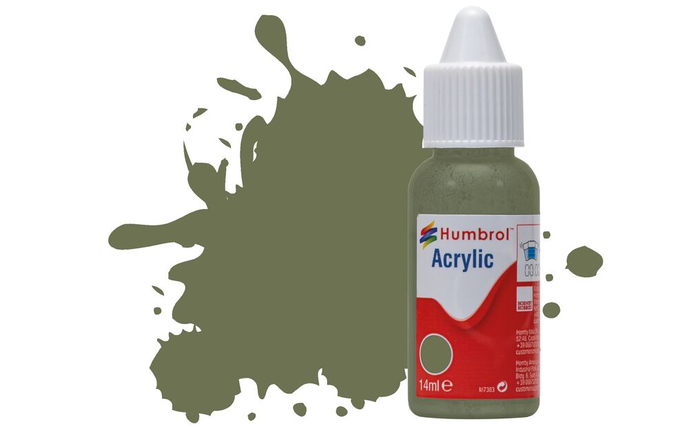 Humbrol No.105 Marine Green. Matt Acrylic Paint 14ml DB0105