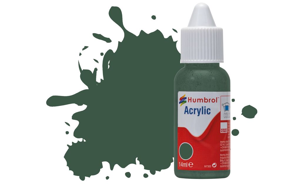 Humbrol No.116 US Dark Green Acrylic Paint 14ml DB0116
