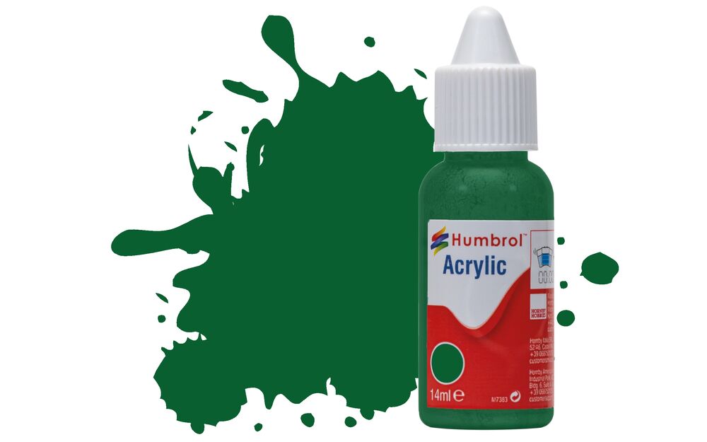 Humbrol No.120 Light Green Matt Acrylic Paint 14ml DB0120