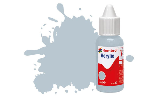 Humbrol No.127 US Ghost Grey - Satin Acrylic Paint 14ml DB0127