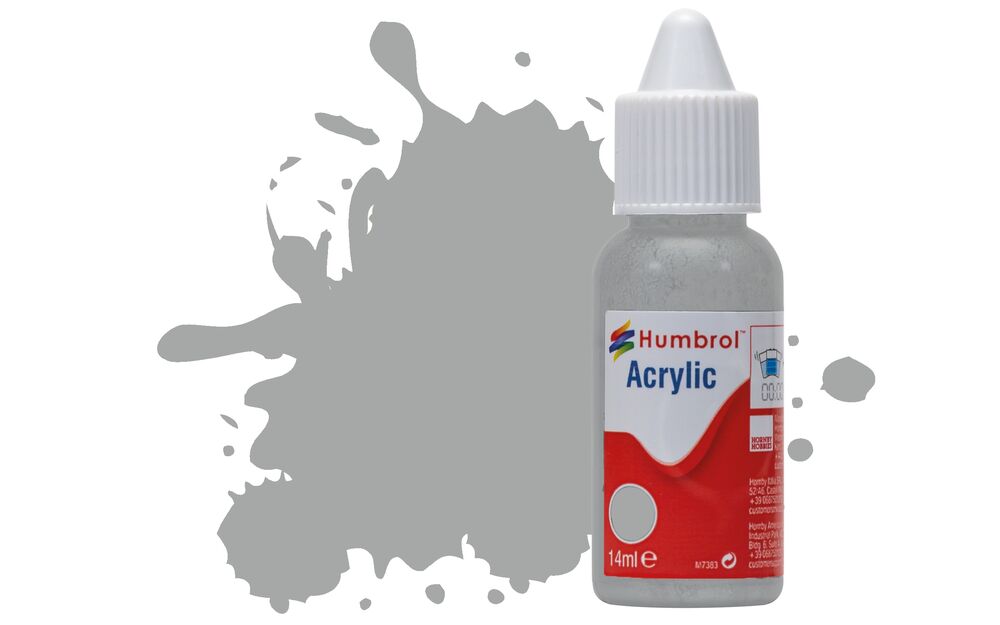 Humbrol No.129 US Gull Grey Acrylic Paint 14ml DB0129