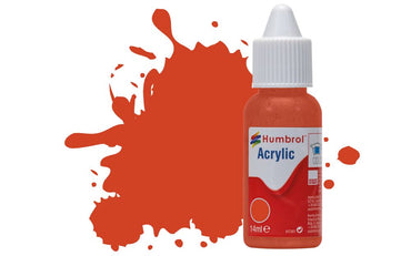Humbrol No.132 Red Satin Acrylic Paint 14ml DB0132