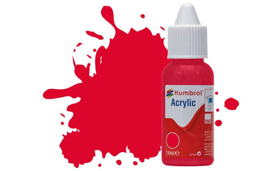 Humbrol No.238 Red Arrow Gloss Acrylic Paint 14ml DB0238