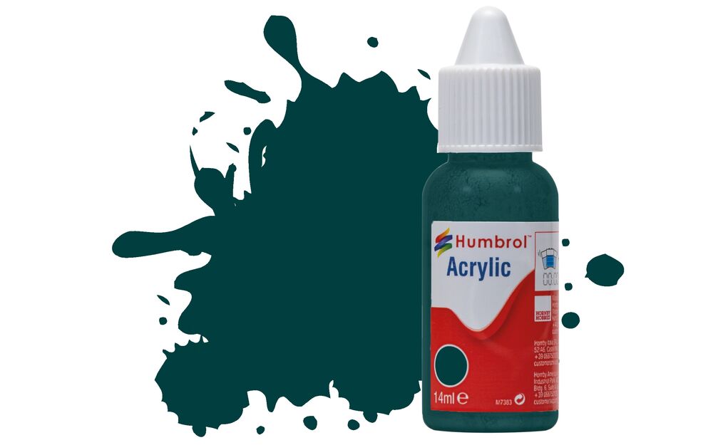 Humbrol No.239 Racing Green Gloss Acrylic Paint 14ml DB0239