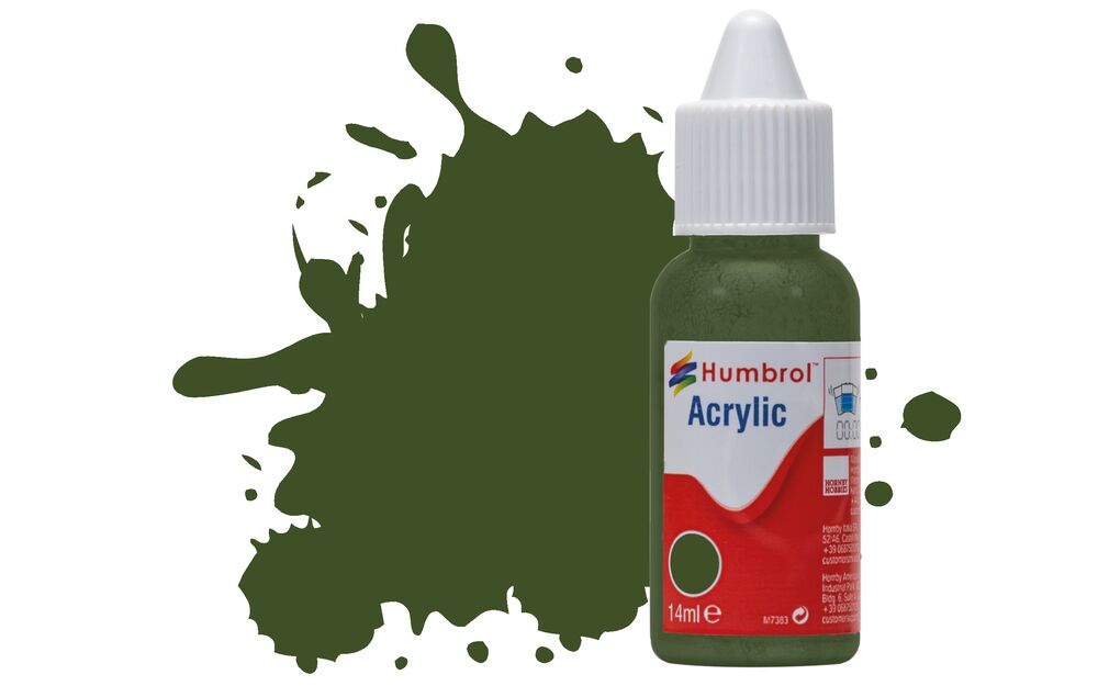 Humbrol No.242 RLM 71 Dunkelgrun Matt Acrylic Paint 14ml DB0242