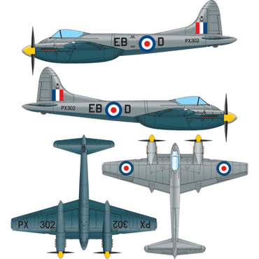 DBMK De Havilland DH.103 Hornet F. Mk.3 1:32 Model Kit DBMK32001