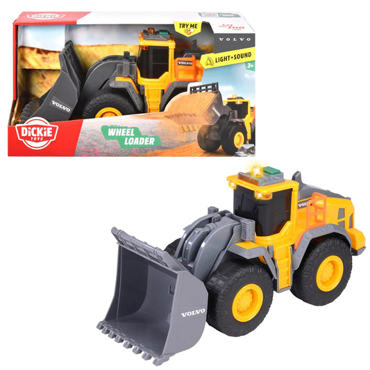 Dickie Volvo Wheel Loader Construction Toy w/Light & Sound 203723006S12