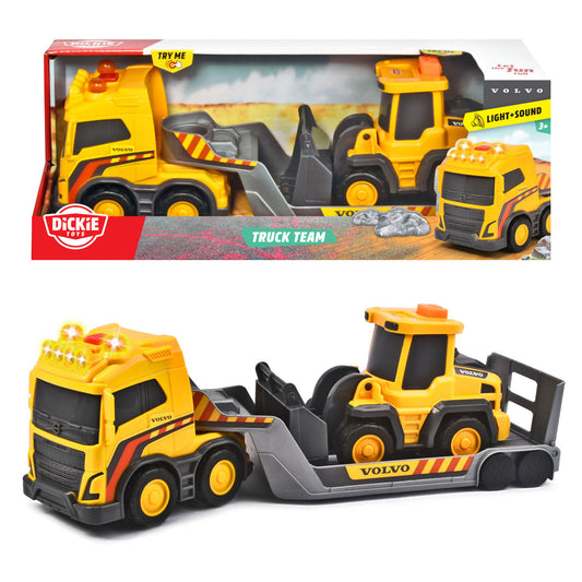 Dickie Volvo Truck Team Construction Toy w/Light & Sound 203725009