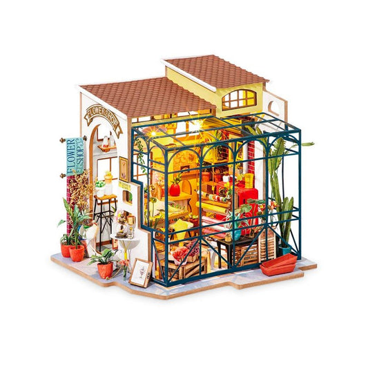ROBOTIME Rolife Emily's Flower Shop 1:24 DIY Miniature Dollhouse DG145