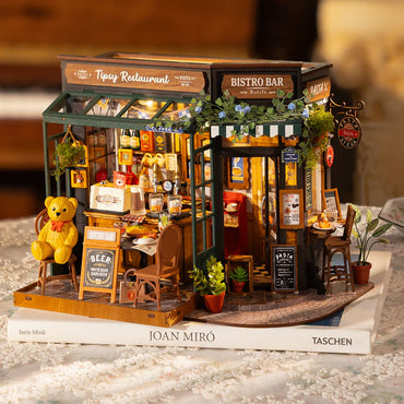 Rolife Tipsy Restaurant DIY Miniature Dollhouse Model Kit DG167
