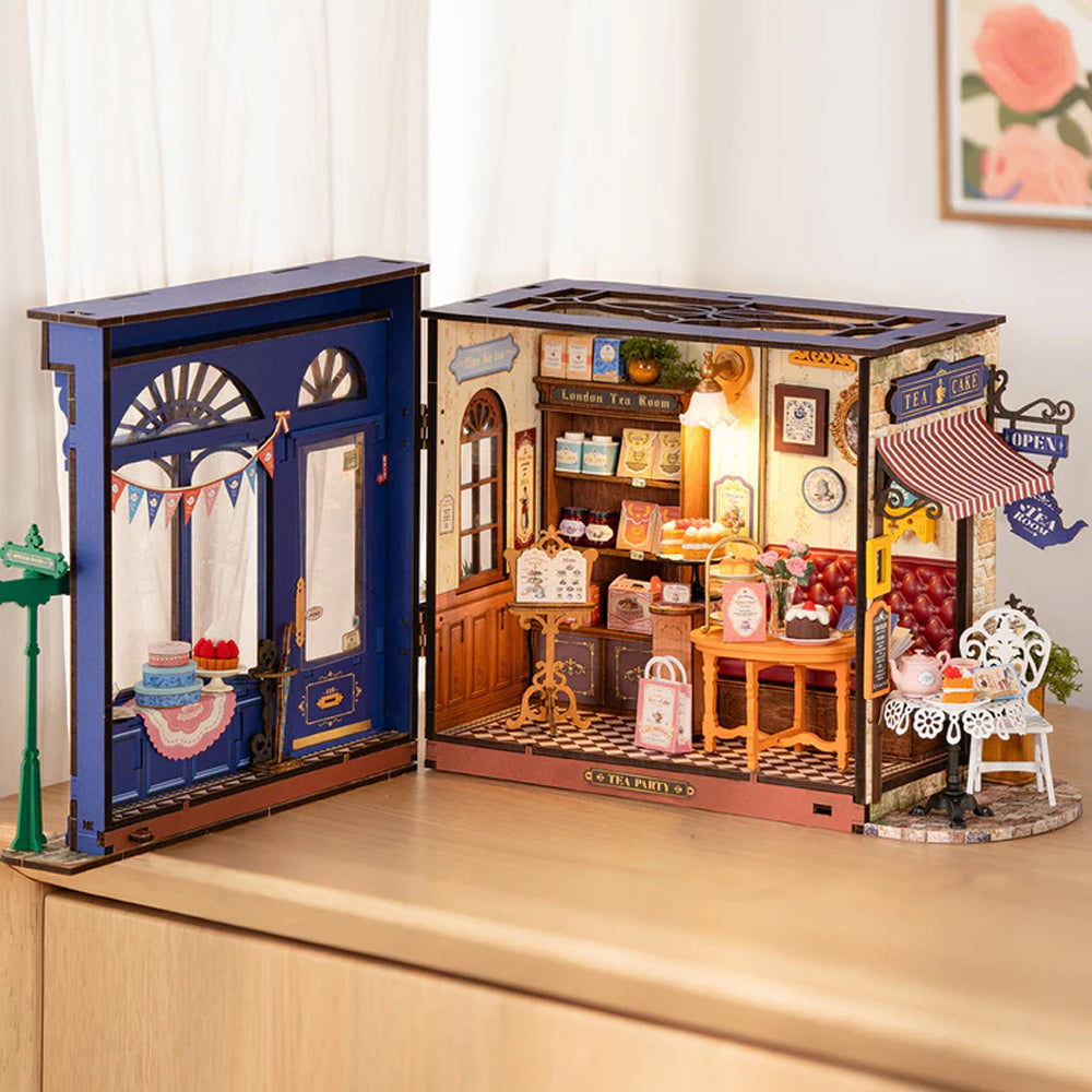 Rolife Leisure Time Tea Room DIY Miniature Dollhouse Model DG171