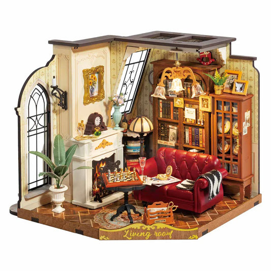 Rolife Catherine's Living Room DIY Miniature House Wooden Model Kit DG175