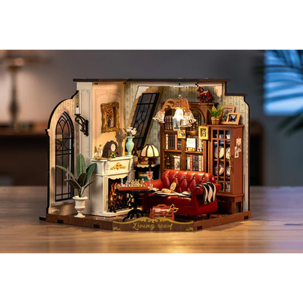 Rolife Catherine's Living Room DIY Miniature House Wooden Model Kit DG175