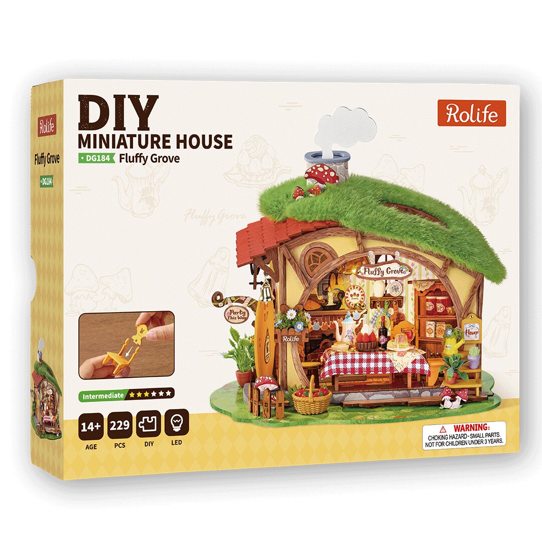 Rolife Fluffy Grove DIY Miniature Houses Model Kit DG184