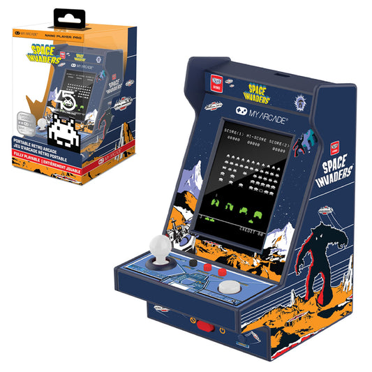 My Arcade Space Invaders Nano Player Pro 4.8" Portable Retro Arcade