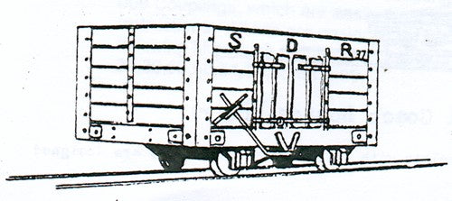Dundas Models DM07 Snailbeach District Railways Coal Wagon Kit OO9 Gauge