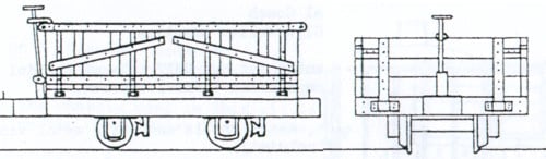 Dundas Models DM32 Hudson 4 Wheel Wooden Bodied Drop Door Open Wagon OO9 Gauge