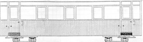 Dundas Models DM40 Welsh Highland Rly Bogie Coach OO9 Gauge