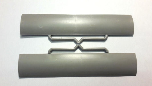 Dundas Models DMDP08 Narrow Gauge Coach Roofs (Pair) 130x25mm OO9 Gauge