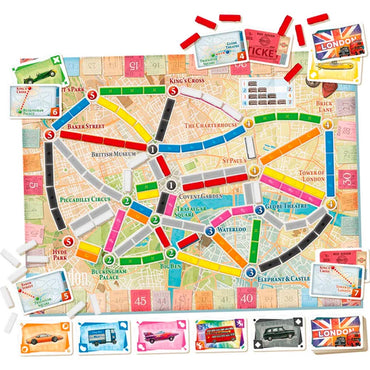 Ticket to Ride: London - Board Game - Age 8+ - 2-4 Players - 10-15min