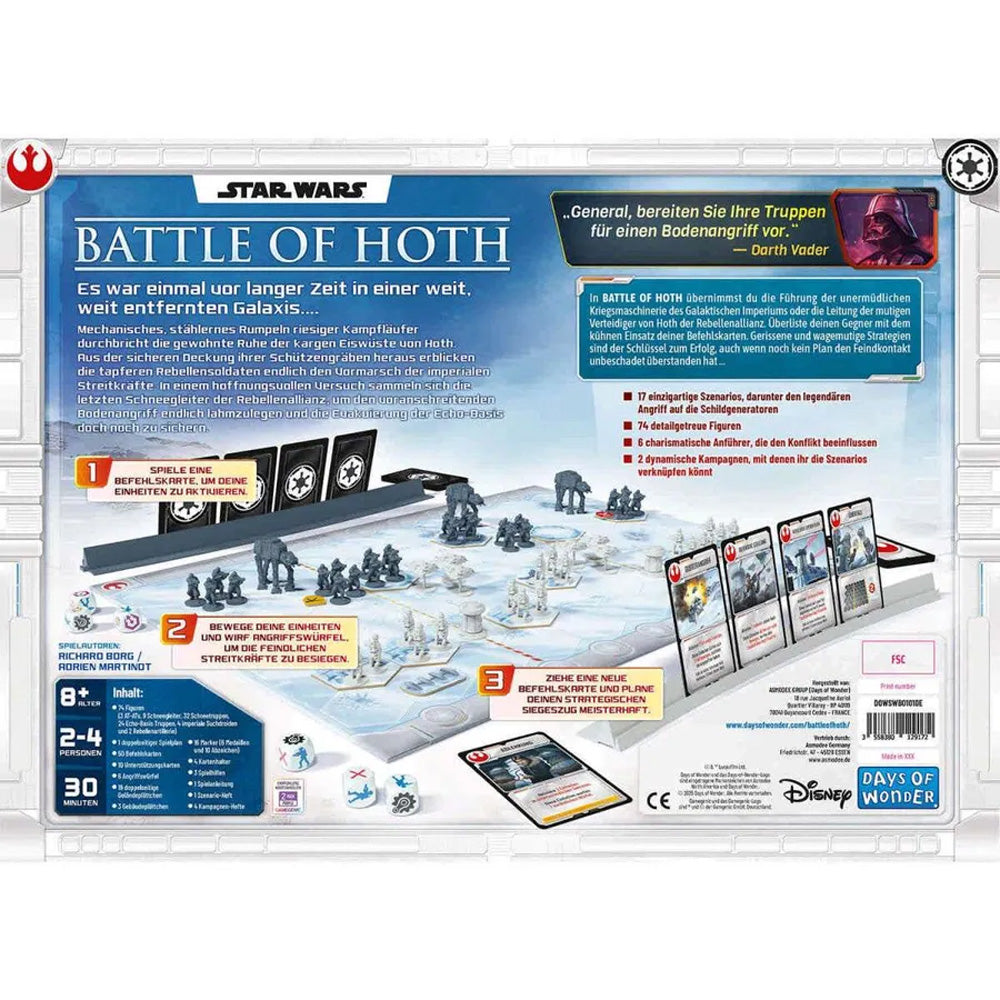 Star Wars: Battle of Hoth Board Game Age 8+ 2-4 Players