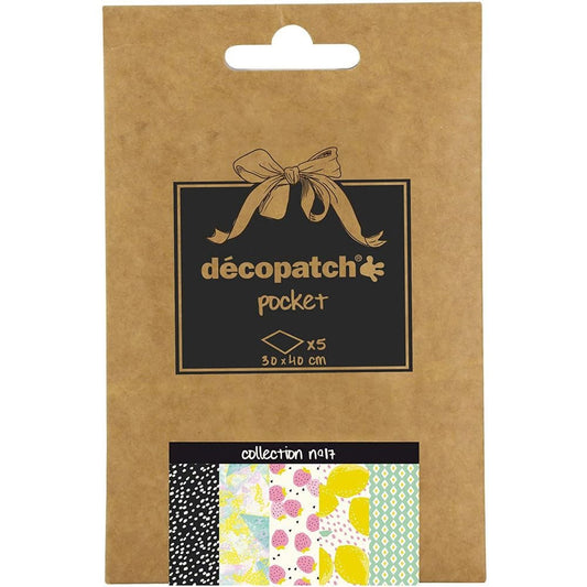 Decopatch Paper Pocket Assortment Collection No.17 - 5 Sheets