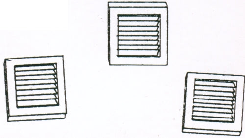 Dornaplas B12 Louvres (16) Kit OO Gauge