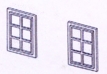 Dornaplas B20 6 Pane Windows 12x8mm (20) Kit OO Gauge